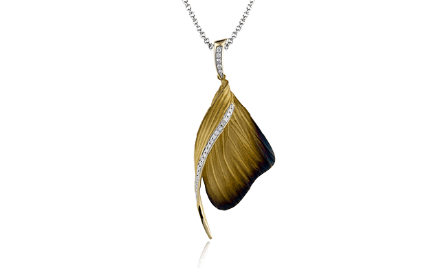 Simon G. Pendant 18k Gold (White, Yellow) 0.16 ct Diamond - DP171-18K