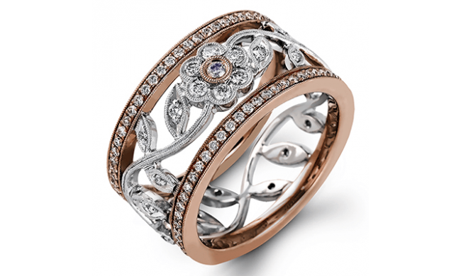 Simon G. Right Hand Ring Platinum (Rose, White) 0.78 ct Diamond - MR1153-R-PT