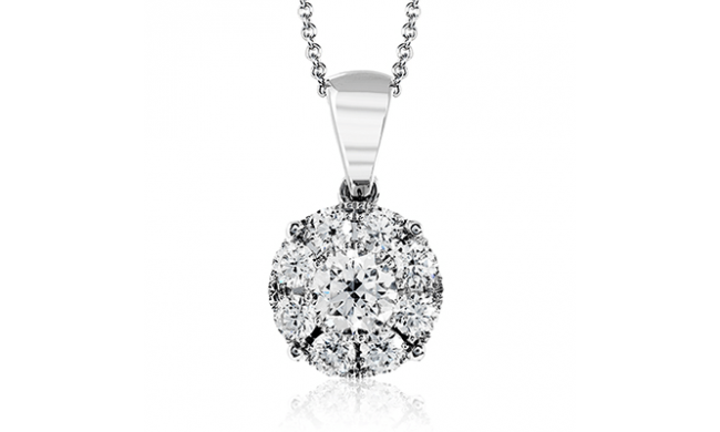 Simon G. Pendant 18k Gold (White) 0.7 ct Diamond - MP1834-18K