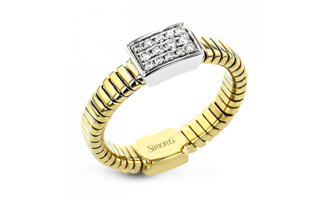 Simon G. Right Hand Ring 18k Gold (White, Yellow) 0.13 ct Diamond - LR2966-18K2T
