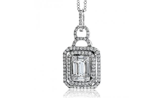 Simon G. Pendant 18k Gold (White) 0.7 ct Diamond - LP4316-18KW