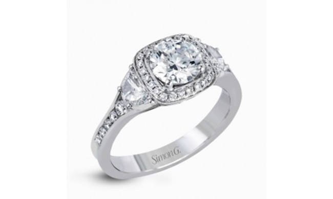 Simon G. 18k White Gold Diamond Engagement Ring - MR2648