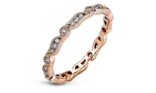 Simon G. Right Hand Ring 18k Gold (Rose) 0.28 ct Diamond - MR2290-R-18K