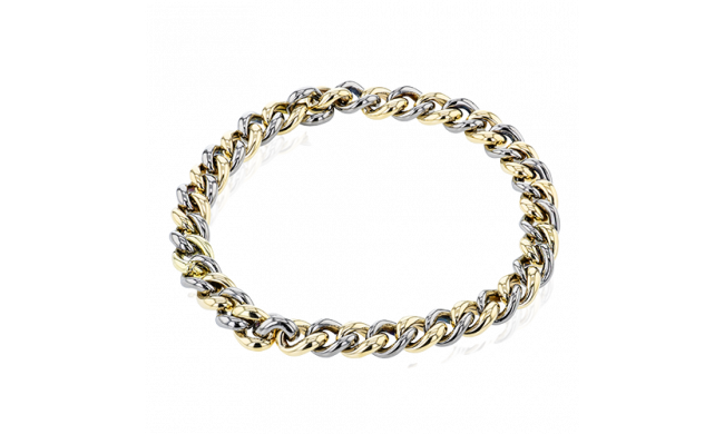 Simon G. Gent Bracelet 14k Gold (White, Yellow) - BT1011-Y-14K-TITANIUM