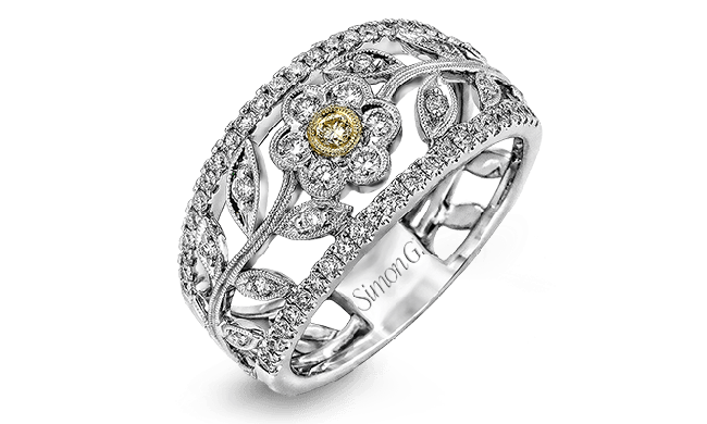 Simon G. Right Hand Ring 18k Gold (White, Yellow) 0.57 ct Diamond - MR2365-18K