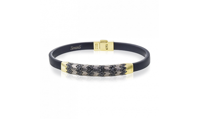 Simon G. Gent Bracelet 14k Gold (Black, White) 0.57 ct Diamond - BT1005-14KY-TITANIUM