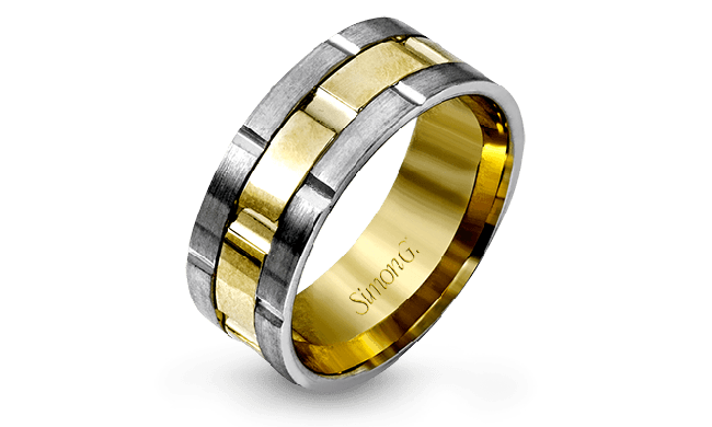 Simon G. Men Ring 14k Gold (White, Yellow) - LG100-14K