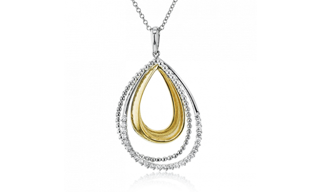 Simon G. Pendant 18k Gold (White, Yellow) 0.22 ct Diamond - NP224-18K
