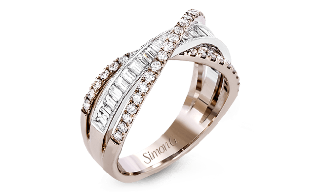 Simon G. Right Hand Ring 18k Gold (Rose, White) 1.07 ct Diamond - MR2660-18K