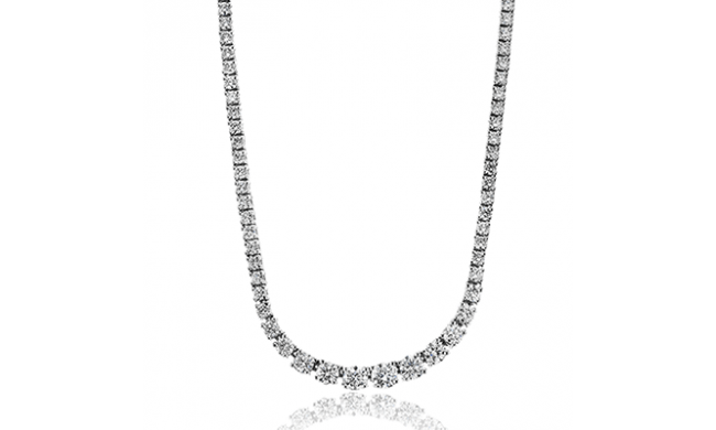 Simon G. Necklace 18k Gold (White) 3.55 ct Diamond - LP4496-18K