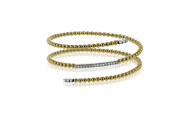 Simon G. Bangle 18k Gold (White, Yellow) 0.42 ct Diamond - LB2166-Y-18K