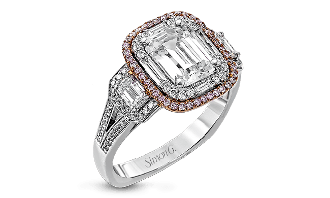 Simon G. Right Hand Ring Platinum (Rose, White) 1.18 ct Diamond - MR2638-PTRW