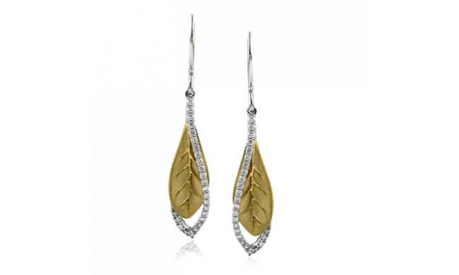 Simon G. Earring 18k Gold (White, Yellow) 0.3 ct Diamond - DE199-18K