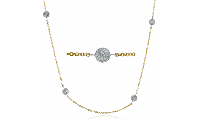 Simon G. Necklace 18k Gold (White, Yellow) 0.59 ct Diamond - CH135-18K