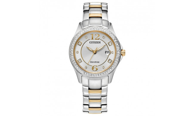 CITIZEN Eco-Drive Dress/Classic Eco Crystal Eco Ladies Stainless Steel - FE1146-71A