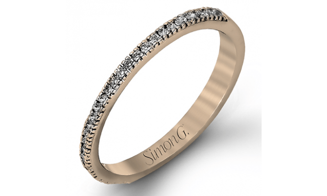 Simon G. 0.46 ctw Bridal Set 18k Rose Gold Round Cut Engagement Ring - MR1842-A-R-18KB