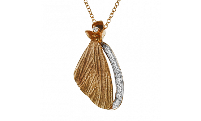 Simon G. Pendant 18k Gold (Rose, White) 0.11 ct Diamond - DP270-R-18K