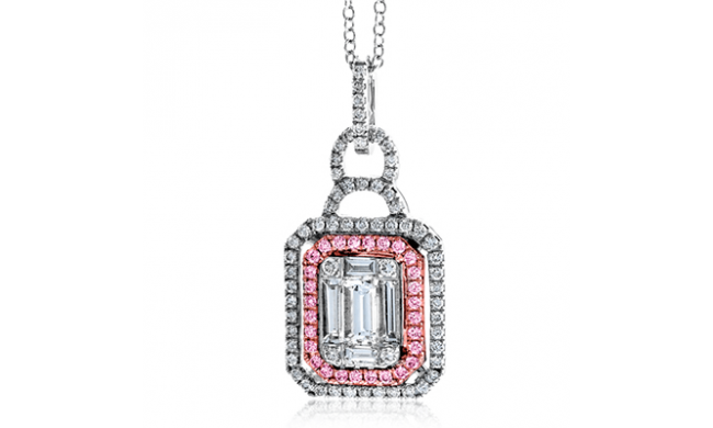 Simon G. Pendant 18k Gold (Rose, White) 0.7 ct Diamond - LP4316-18K