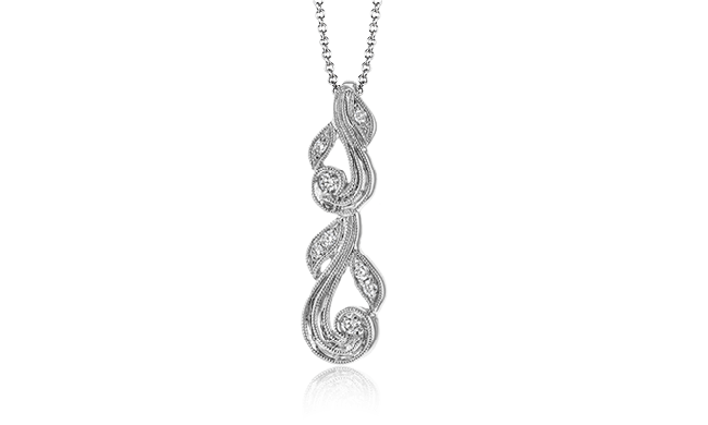 Simon G. Pendant 18k Gold (White) 0.1 ct Diamond - TP473-18K