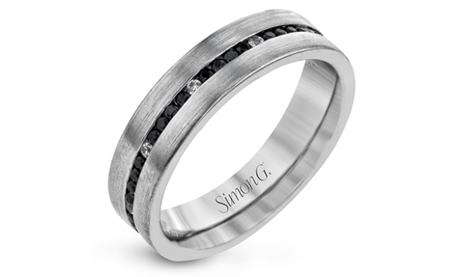 Simon G Men Ring 14k Gold (Black, White) 0.66 ct Diamond - LR2172-14K