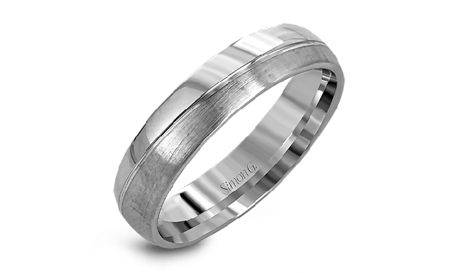 Simon G. Men Ring Platinum (White) - LG139-PT