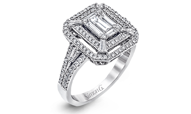 Simon G. Right Hand Ring 18k Gold (White) 1.03 ct Diamond - LP2259-18K-S
