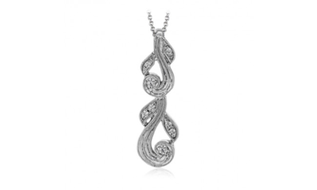 Simon G. 18k White Gold Diamond Pendant - TP473