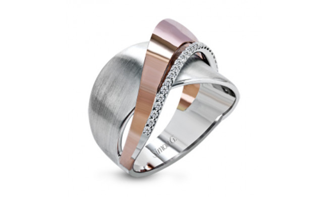 Simon G. 18k Two Tone Gold Diamond Ring - MR2681