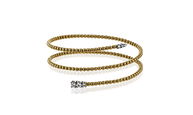 Simon G. Bangle 18k Gold (Rose, White) 0.54 ct Diamond - LB2169-18K