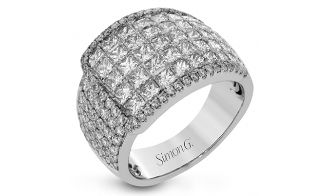 Simon G. Right Hand Ring 18k Gold (White) 3.36 ct Diamond - MR2916-18K