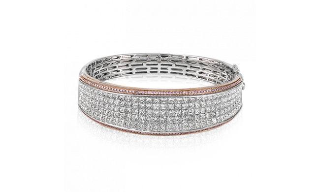 Simon G. Bangle 18k Gold (Rose, White) 14.39 ct Diamond - MB1902-18K