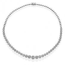 Simon G. Necklace 18k Gold (White) 6.01 ct Diamond - LP4492-18K