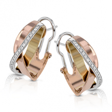 Simon G. Earring 18k Gold (Rose, White, Yellow) 0.24 ct Diamond - ME1900-18K