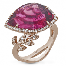 Simon G. Color Ring 18k Gold (White) 9.98 ct Rubellite 0.29 ct Diamond - LR2710-18K