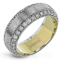 Simon G Men Ring 18k Gold (White, Yellow) 1.87 ct Diamond - MR2975-18K