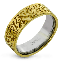 Simon G. Men Ring 14k Gold (White, Yellow) - LG175-Y-14K