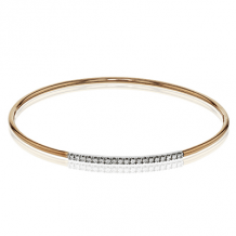 Simon G. Bangle 18k Gold (Rose, White) 0.13 ct Diamond - LB2017-R-18K