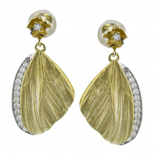 Simon G. Earring 18k Gold (White, Yellow) 0.21 ct Diamond - DE270-Y-18K