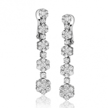 Simon G. Earring 18k Gold (White) 2.65 ct Diamond - LE2124-18K