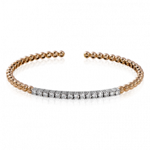 Simon G. Bangle 18k Gold (Rose, White) 0.97 ct Diamond - LB2086-R-18K