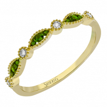 Simon G. Right Hand Ring 14k Gold (Yellow) 0.13 ct Tsavorite 0.07 ct Diamond - QR1030-Y-14K