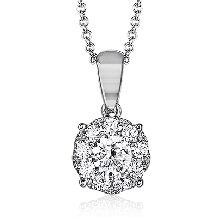 Simon G. Pendant 18k Gold (White) 0.49 ct Diamond - MP1833-18K