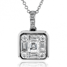 Simon G. Pendant 18k Gold (White) 0.69 ct Diamond - LP4520-18K