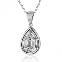 Simon G. Pendant 18k Gold (White) 0.26 ct Diamond - LP4801-18K