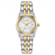 CITIZEN Eco-Drive Quartz Corso Ladies Watch Stainless Steel - EW2299-50A