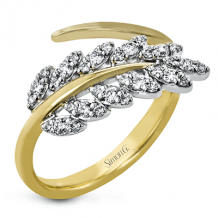 Simon G. Right Hand Ring 18k Gold (White, Yellow) 0.3 ct Diamond - MR4091-Y-18K