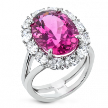 Simon G. Color Ring 18k Gold (White) 8.12 ct Tourmaline 1.77 ct Diamond - LR2787-18K