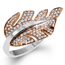 Simon G. Right Hand Ring 18k Gold (Rose, White) 0.55 ct Diamond - LR1038-18K