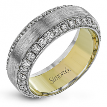 Simon G Men Ring 14k Gold (White, Yellow) 1.87 ct Diamond - MR2975-14K