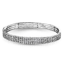 Simon G. Bangle 18k Gold (White) 3.75 ct Diamond - MB1449-18K